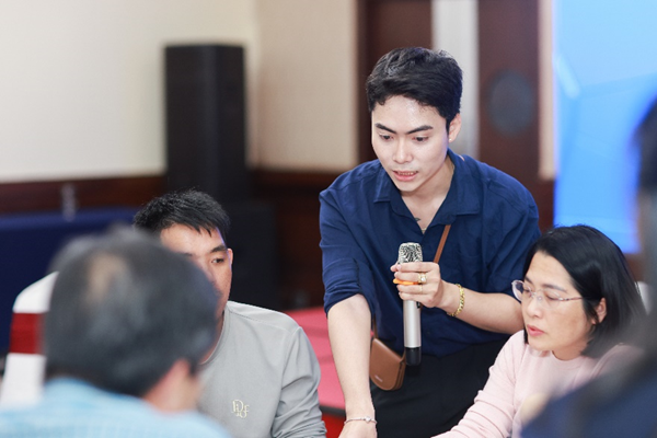 Hieu Binh in an experiential workshop for organization.