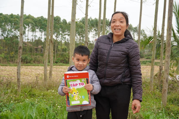 Ms Luyen and her son