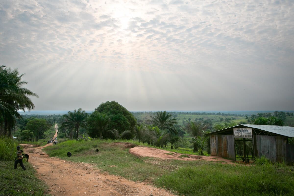 A village in Kasai, DRC where Save the Children has set up a health centre