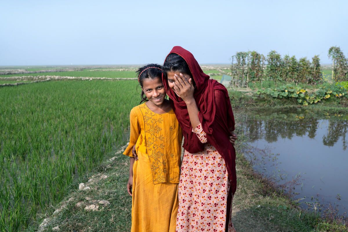 Munni* 18 and Tanni*, 12, Bangladesh. Photo: Fabeha Monir/Save the Children