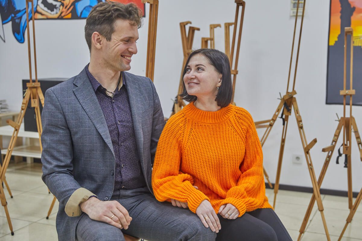 Yaroslav and Alina, Founders of a Save the Children supported club, in Poltava, Ukraine